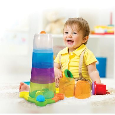 Smily Play, wieża z piłeczkami, zabawka edukacyjna