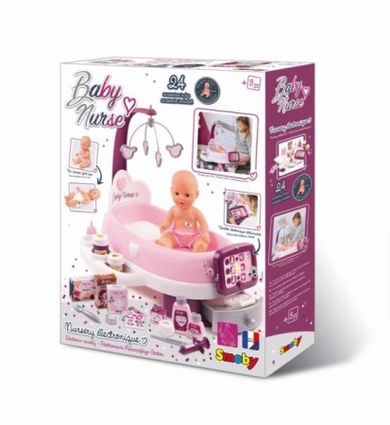Smoby, Baby Nurse, elektroniczna opiekunka z lalką