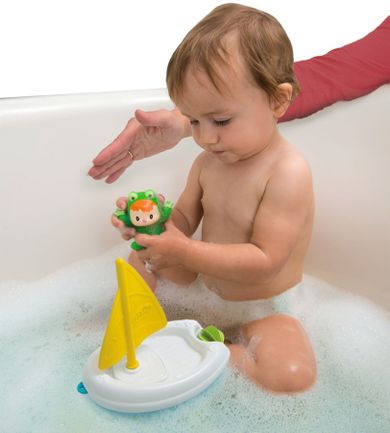 Smoby, Cotoons, fotelik do kąpieli, 2w1, niebieski
