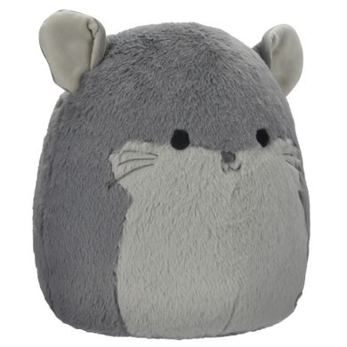 Squishmallows, Fuzzamallows, Miper, Chinchilla, szara szynszyla, maskotka, 30 cm
