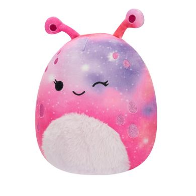 Squishmallows, Little Plush, Loraly Pink and Purple Alien, różowy ufoludek, maskotka, 19 cm