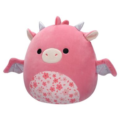 Squishmallows, Medium Plush, Aegi Pink Dragon, różowy smok, maskotka, 30 cm