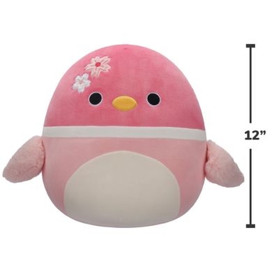 Squishmallows, Medium Plush, Sonja Pink Mallard Duck, różowa kaczka krzyżówka, maskotka, 30 cm