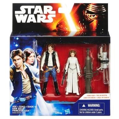 Star Wars, Han Solo i Księżniczka Leia, zestaw figurek z akcesoriami