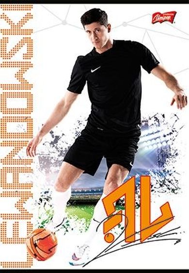 St.Majewski, Robert Lewandowski, zeszyt w kratkę, A5, 60 kartek