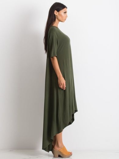 Sukienka damska, oversize, khaki, Rue Paris