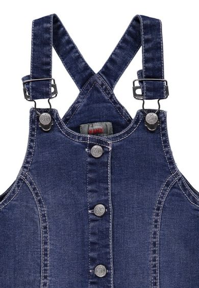 Sukienka ogrodniczka jeansowa dziewczęca, denim, Kanz