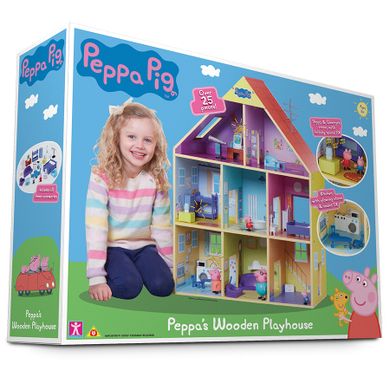 Świnka Peppa, drewniany domek