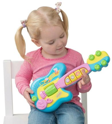 Świnka Peppa, elektroniczna gitara,zabawka interaktywna