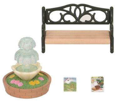 Sylvanian Families, ławka i fontanna, 4535