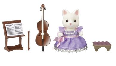 Sylvanian Families, zestaw koncertowy, wiolonczela, 6010