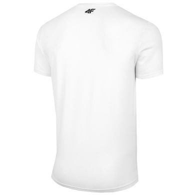 T-shirt męski, biały, Reach the peak, 4F