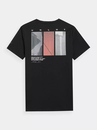 T-shirt męski, czarny, 4F