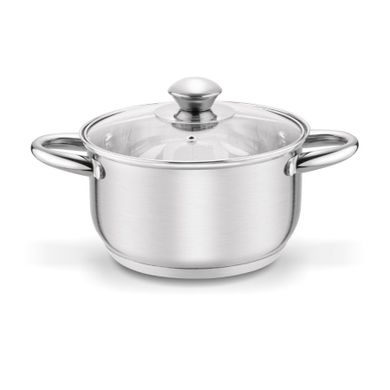 Tadar, garnek stalowy z pokrywką 18 cm, 2.6l, Cori
