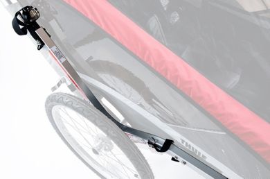 Thule, Chariot Cougar 2, podwójna przyczepka rowerowa dla dziecka, zielona