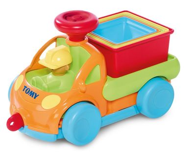 Tomy, Stacyjkowo, samochód piramidka, zabawka niemowlęca