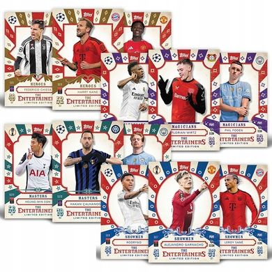 Topps, UEFA Champions League, Match Attax 2024/25, mini puszka z kartami kolekcjonerskimi