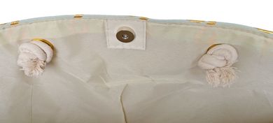 Torba z flamingami miętowa, 57-40h/39-18 cm