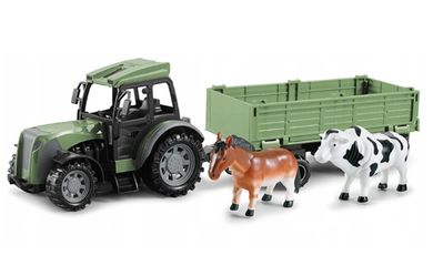 Traktor R/C z przyczepą i zwierzętami