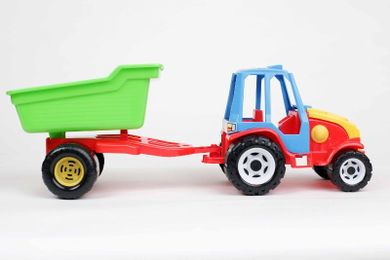 Traktor z przyczepą, pojazd rolniczy