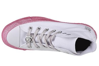 Trampki damskie, biało-różowe, Converse X Miley Cyrus Chuck Taylor Hi All Star