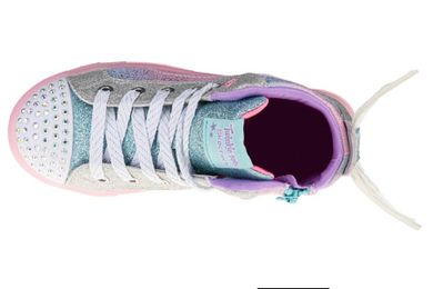 Trampki dziewczęce, świecące, skrzydła, Skechers Shuffle Brights Glimmer Wings
