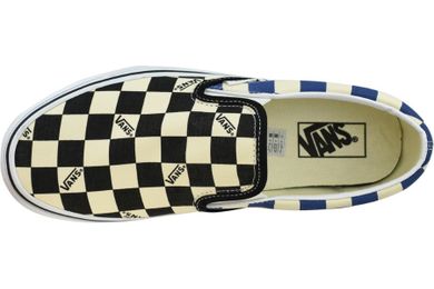Trampki męskie, biało-czarne, Vans Classic Slip-On Big Check
