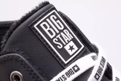 Trampki męskie, ocieplane, czarne, Big Star