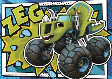 Trefl, Blaze i Megamaszyny, puzzle 4w1, 207 elementów