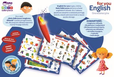 Trefl, English for you, Magiczny ołówek, gra edukacyjna