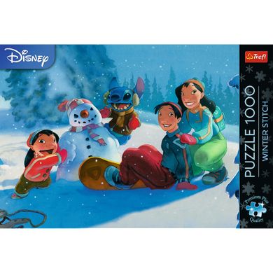 Trefl, Lilo i Stitch, Zimowy Stich, puzzle, 1000 elementów
