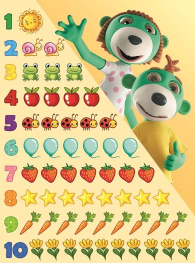 Trefl, Rodzina Treflików, Trefliki poznają cyferki, puzzle edukacyjne, 30 elementów