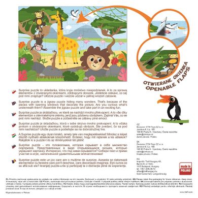 Trefl, safari, puzzle surprise z okienkiem, 15 elementów