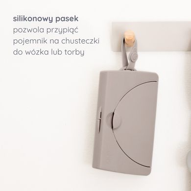 Ubbi, OnTheGo, pojemnik na mokre chusteczki, taupe