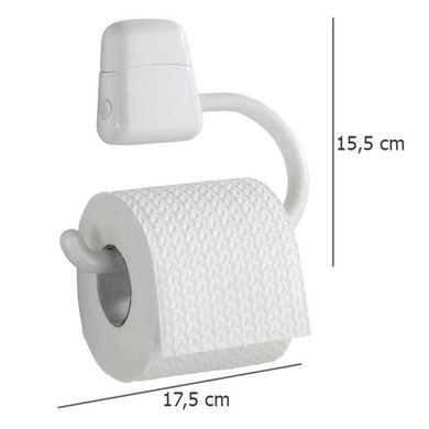Uchwyt na papier toaletowy, Pure, biały