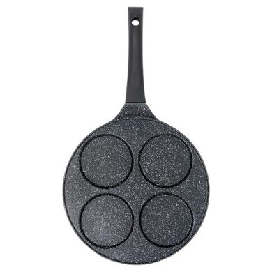 Vilde, Black Line, patelnia do jajek, granitowa, 4 otwory, 26 cm