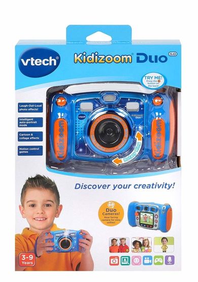 Vtech, Kidizoom Duo 5.0, aparat, niebieski