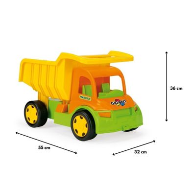 Wader, Gigant, wywrotka, żółto-pomarańczowa, 55 cm