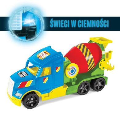 Wader, Magic Truck Basic, Betoniarka, pojazd świecący w ciemności
