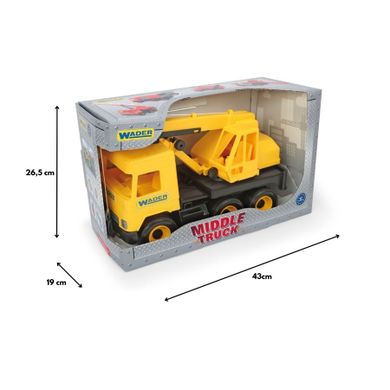 Wader, Middle Truck, dźwig, żółty