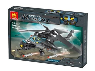 Wange, klocki, helikopter bojowy, 203 klocki