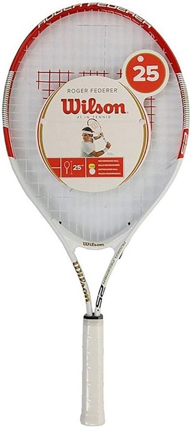 Wilson, Roger Federer Starter Set, rakieta do tenisa, zestaw z bidonem i piłkami, 25''
