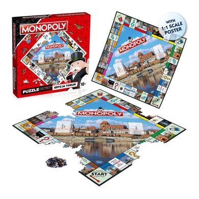 Winning Moves, Monopoly Board, Toruń, puzzle, 1000 elementów