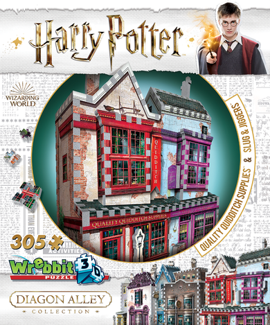 Wrebbit, Harry Potter, Quality Quidditch Supplies & Slug & Jiggers, puzzle 3D, 305 elementów