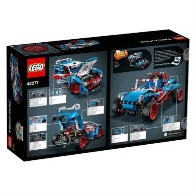 Zestaw promocyjny: LEGO Technic, Niebieska wyścigówka, 42077 + GRATIS: LEGO Speed Champions, Ford Fiesta M-Sport WRC, 75885