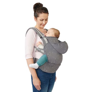 Kinderkraft, Huggy, nosidełko ergonomiczne, szare
