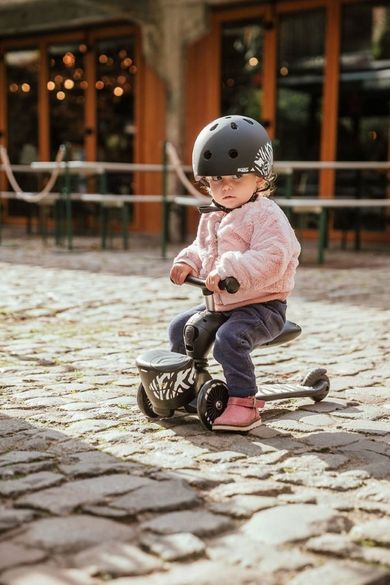 Scoot & Ride, Highwaykick 1, Lifestyle, jeździk i hulajnoga 2w1, Zebra