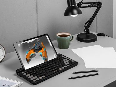 A4tech Klawiatura bezprzewodowa Fstyler Fbk30 2.4ghz + Bt Blackcurrant A4tkla47190