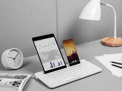 A4tech Klawiatura bezprzewodowa Fstyler Fbk30 2.4ghz + Bt White A4tkla47187