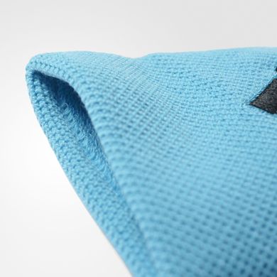 Adidas, opaska tenisowa na nadgarstek, błękitna i czarna